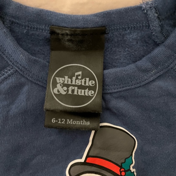 Whistle and Flute Snowman Sweater, 6-12 months - Picture 2 of 2